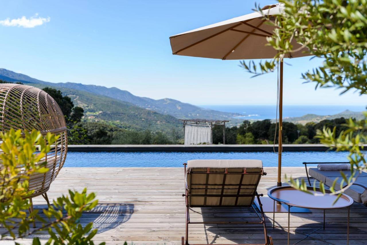 Terre De Maquis, Maison D'Hotes Vue Mer Corse Sari-D'orcino Εξωτερικό φωτογραφία
