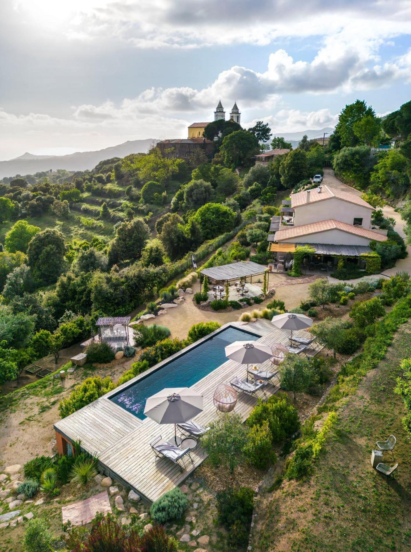 Terre De Maquis, Maison D'Hotes Vue Mer Corse Sari-D'orcino Εξωτερικό φωτογραφία